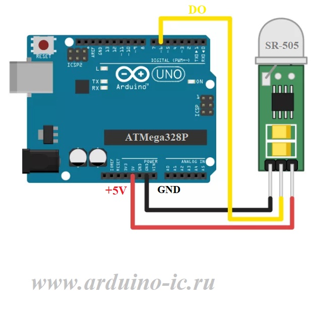 Датчик движения ИК HC-SR505